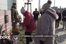 V Opavě vzpomínali na legionáře Josefa Davida, rodáka z Kylešovic