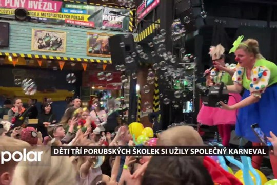 Děti tří porubských školek si užily společný karneval