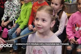 Spisovatelka Zuzana Pospíšilová pasovala hornosušské prvňáky na čtenáře