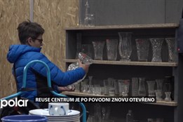 Reuse centrum je po povodni znovu otevřeno. Hala musela být vysušena a zrekonstruována