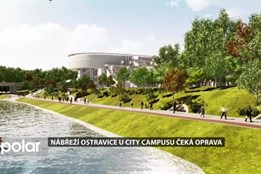 Nábřeží Ostravice u CIty Campusu se uzavírá. Staví se nová cesta