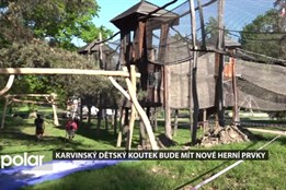 Dětský koutek v Karviné bude mít nové herní prvky, včetně lanovky pro děti a lezeckých atrakcí