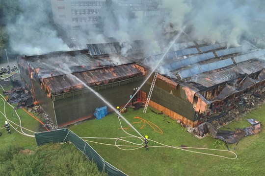 Požár zničil plavecký bazén, vedení města jedná o dalších krocích